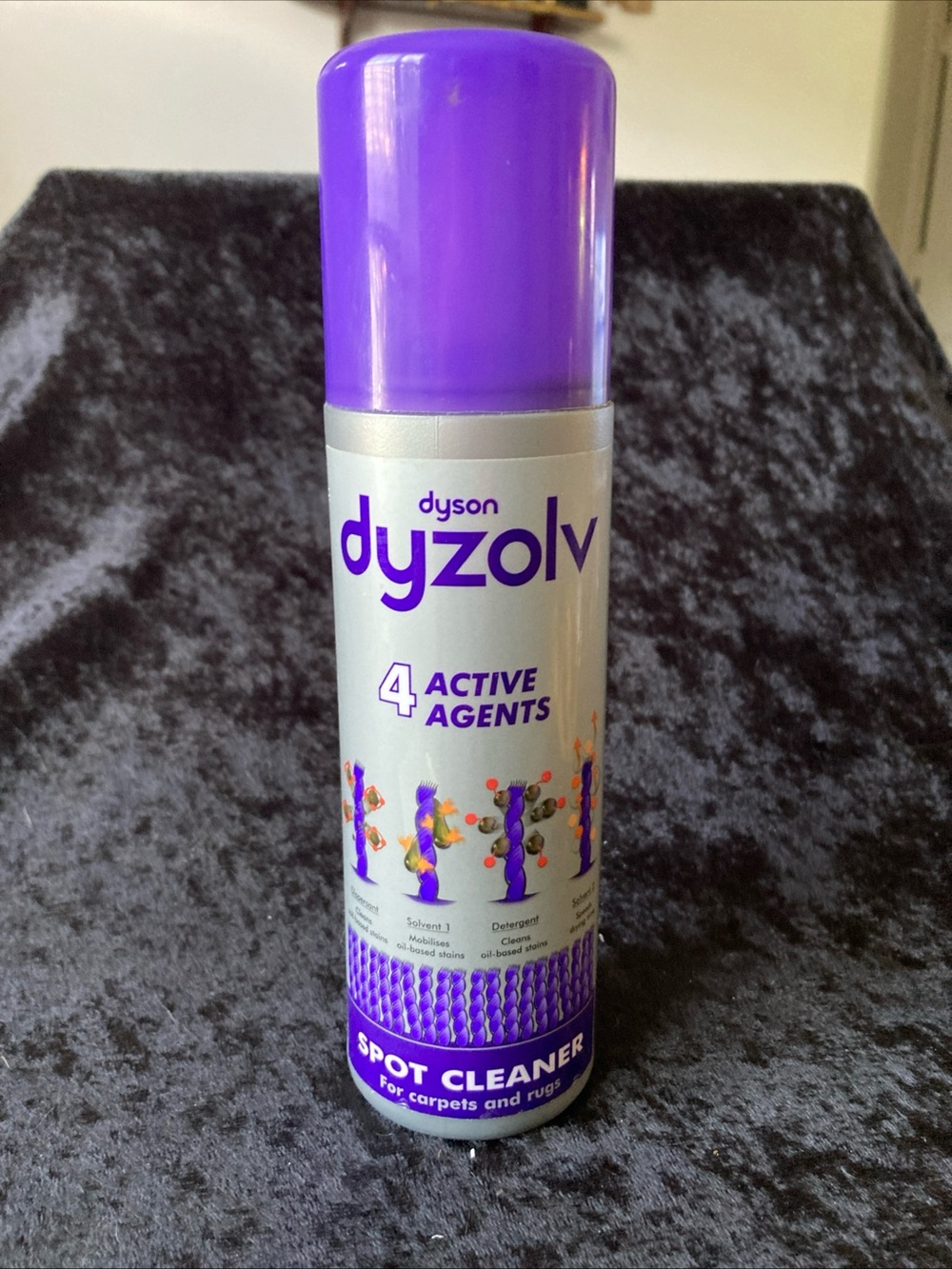 Dyson Spot Cleaner Canister in Silver and Vibrant Purple
